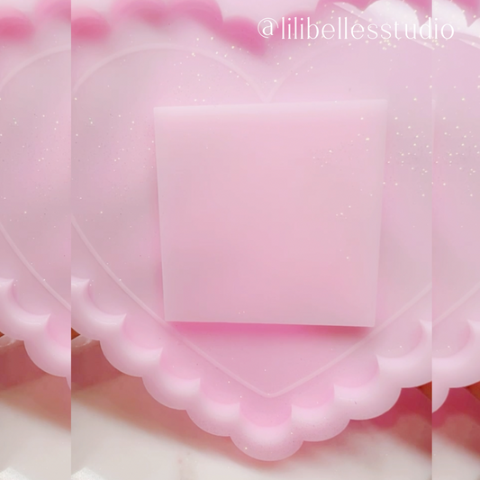 Ruffle heart notepad MOLD