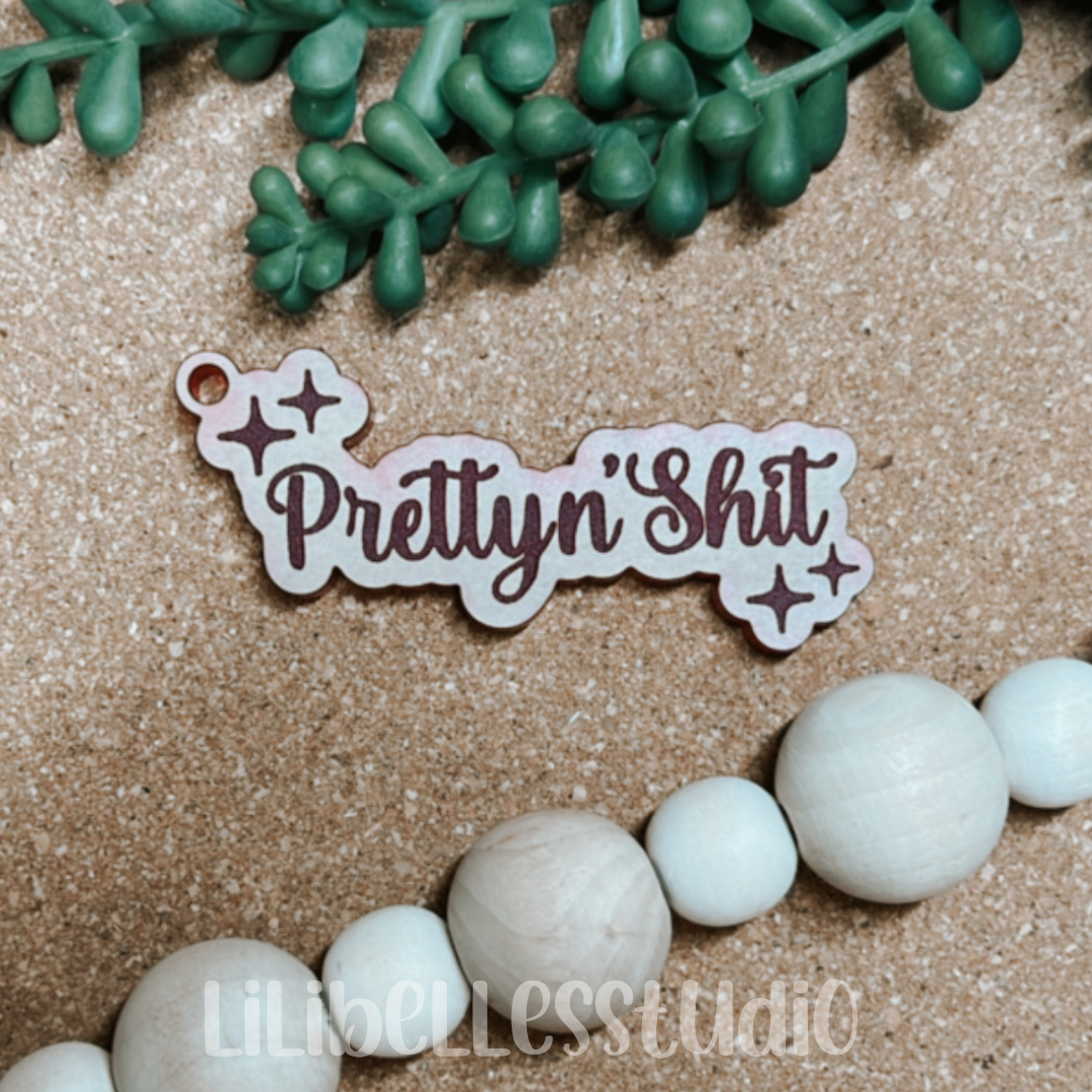 DESTASH BLANK 
Pretty n’ Shit keychain