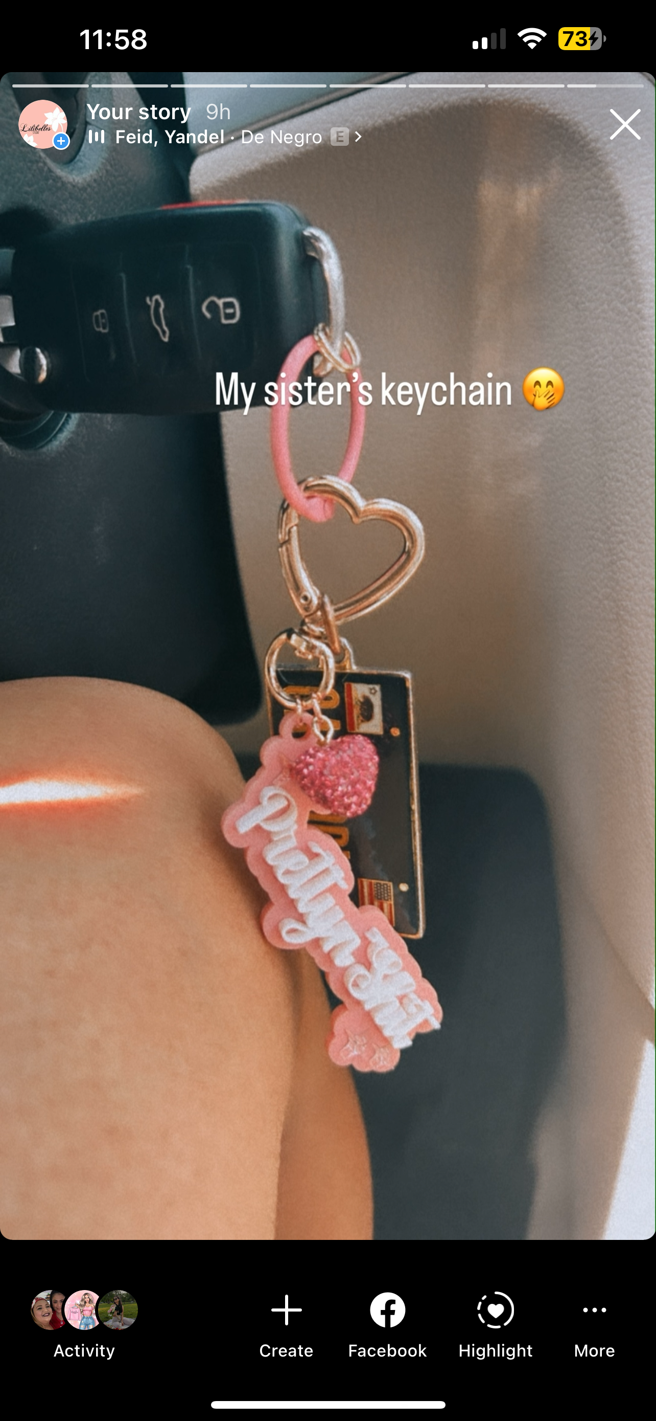 Pretty n’ Shit acrylic keychain