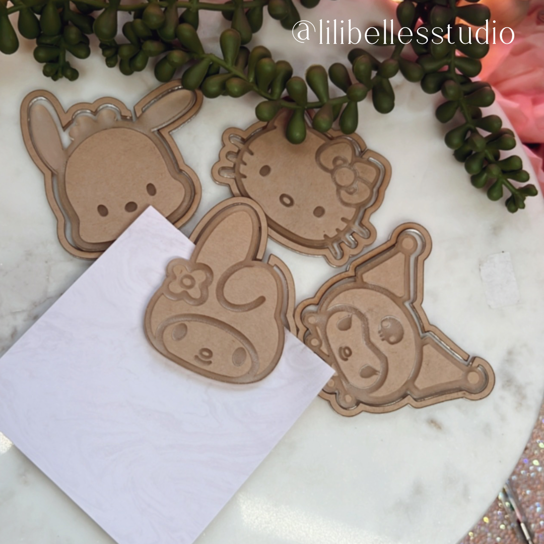 Kitty & friends bookmarks MOLD
