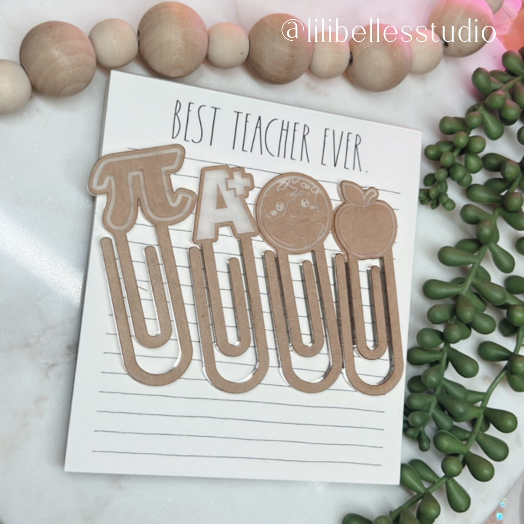 School theme paperclips MOLD