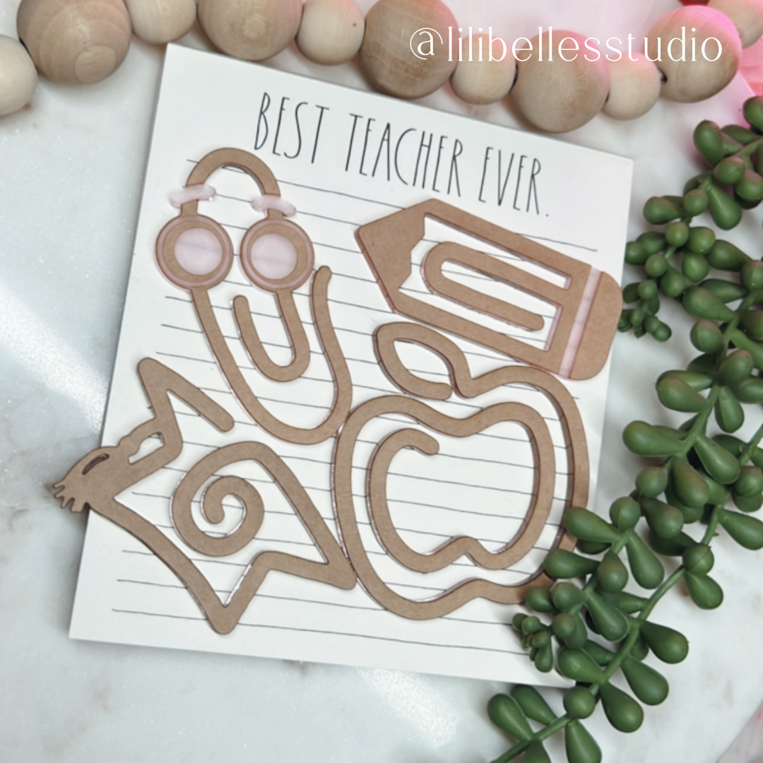 School theme bookmarks MOLD