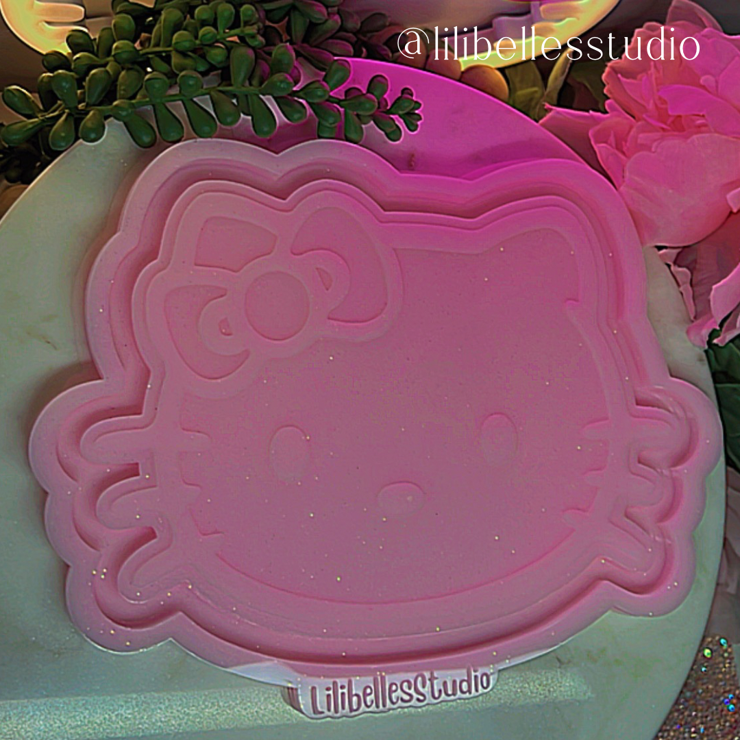 Pretty Kitty face- Tray Mold