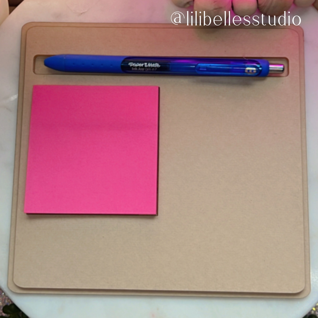 DESTASH BLANK Notepad w/pen holder