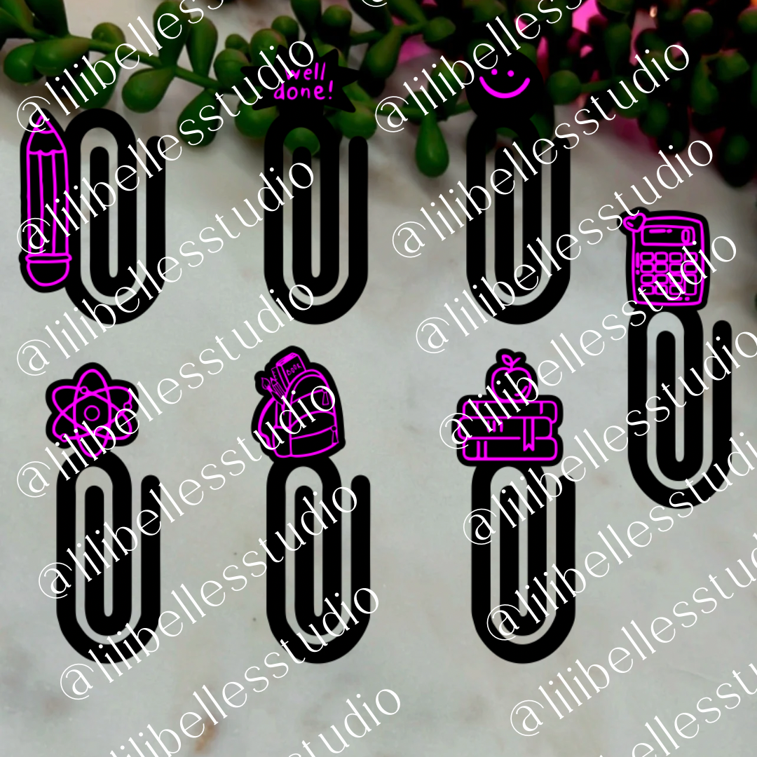 School paperclips SVG