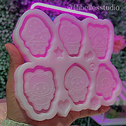 Fruit kitty & friends palette MOLD