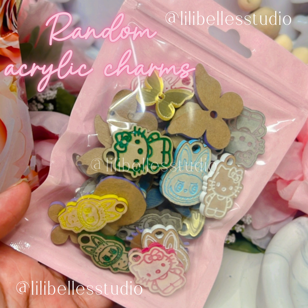Random bag of Acrylic charms