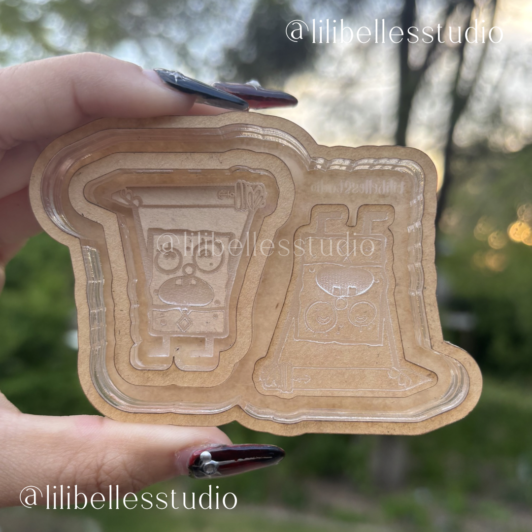 Doodle bob shaker/flat MOLD C