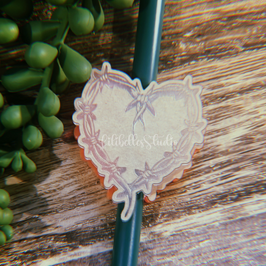 DESTASH BLANK KG heart Strawtopper