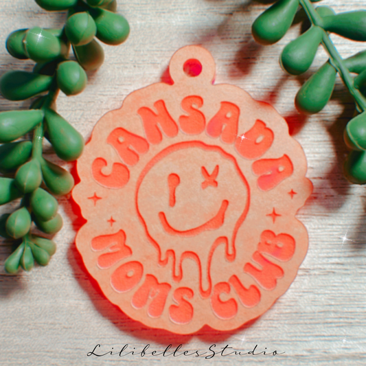 DESTASH BLANK 
Cansada moms club keychain