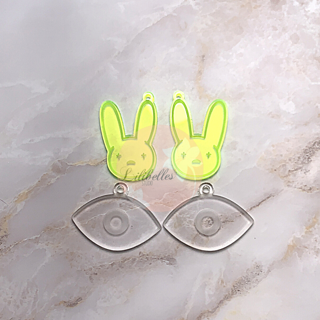 Conejo set earrings mold