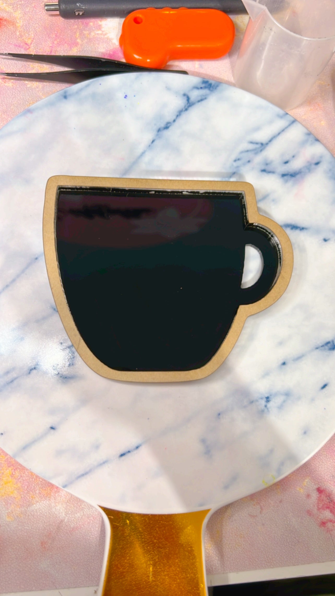 Mug coaster tray mold