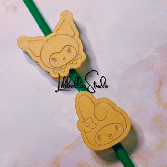DESTADH BLANK Romi & Melody straw topper