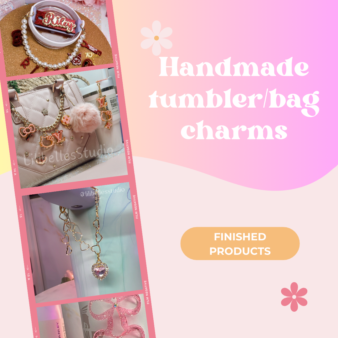 Handmade tumbler/bag charms