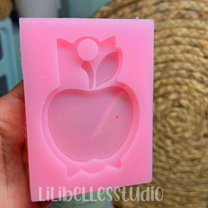 ACRYLIC/MOLD Teacher’s Apple Topper