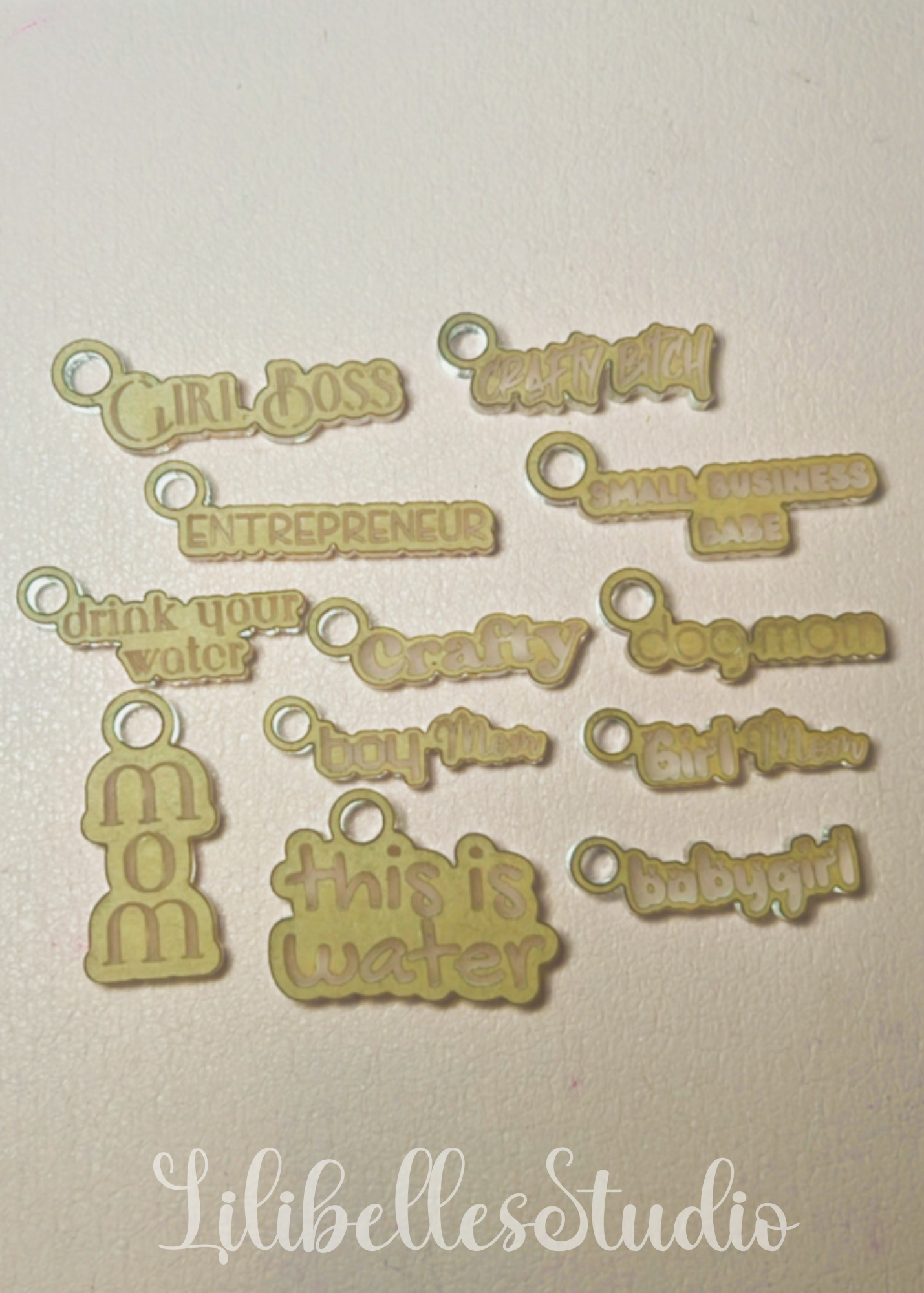 DESTASH BLANK Titles charms