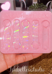 Holographic straw charm thingies MOLD