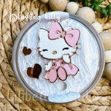 ACRYLIC kitties tumbler toppers