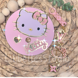 ACRYLIC kittY SM topper & Straw Charm