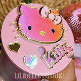 Iridescent acrylic kitty Topper/set