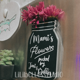 CUSTOM flowers picked by: