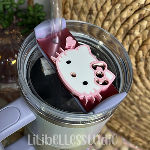 Pretty kitty acrylic topper