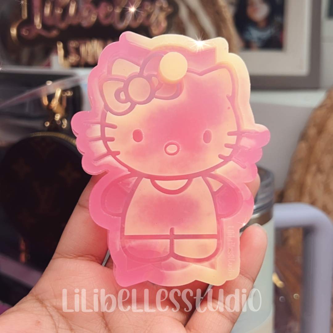 Pretty kitty topper mold