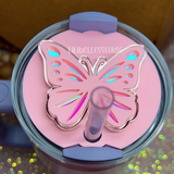 ACRYLIC butterfly tumbler topper