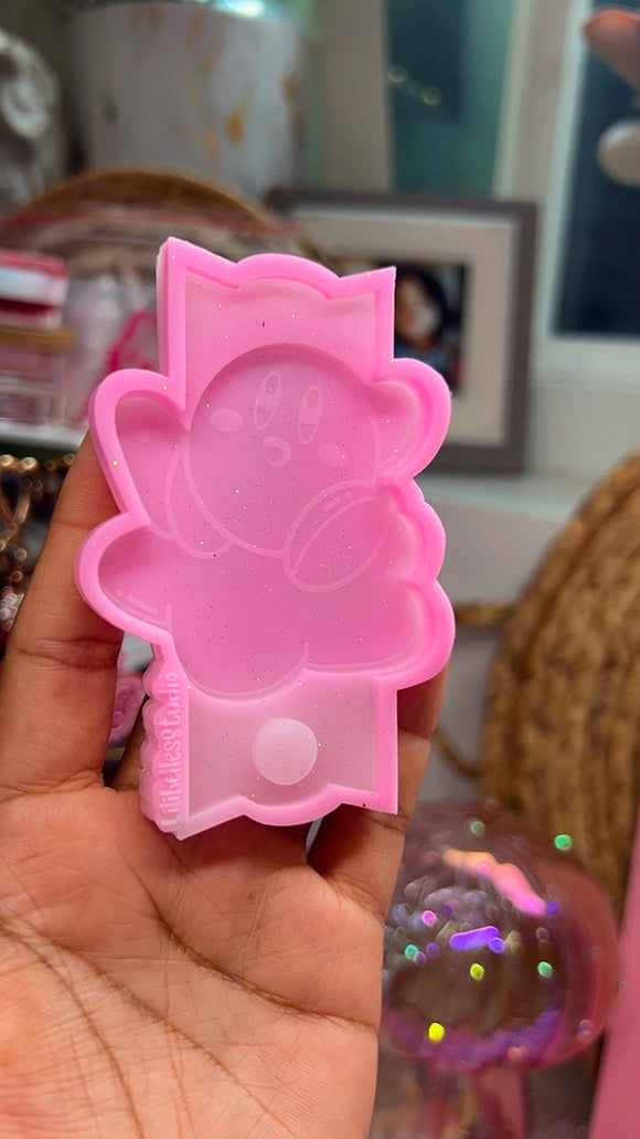 Pink puff topper mold