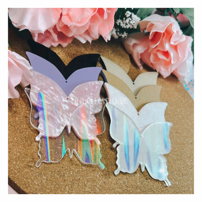 Butterfly acrylic keychain cut sets