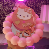 ACRYLIC kittY SM topper & Straw Charm