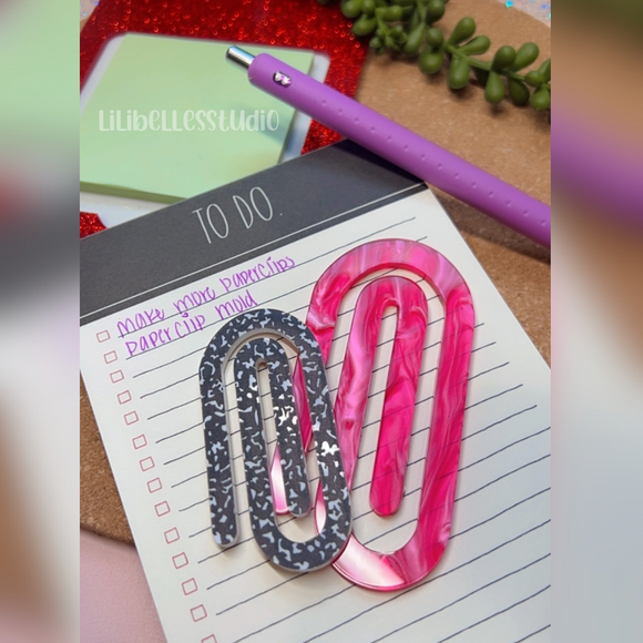 Acrylic paper clips