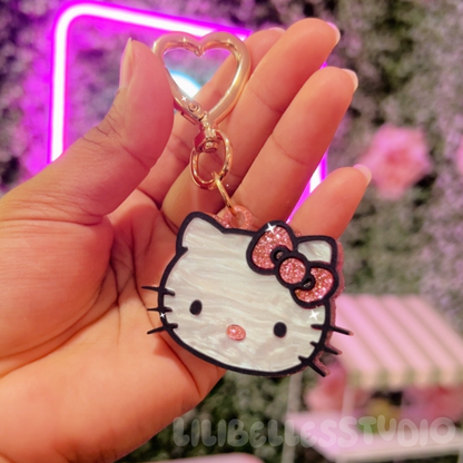 Pretty kitty smart keychain