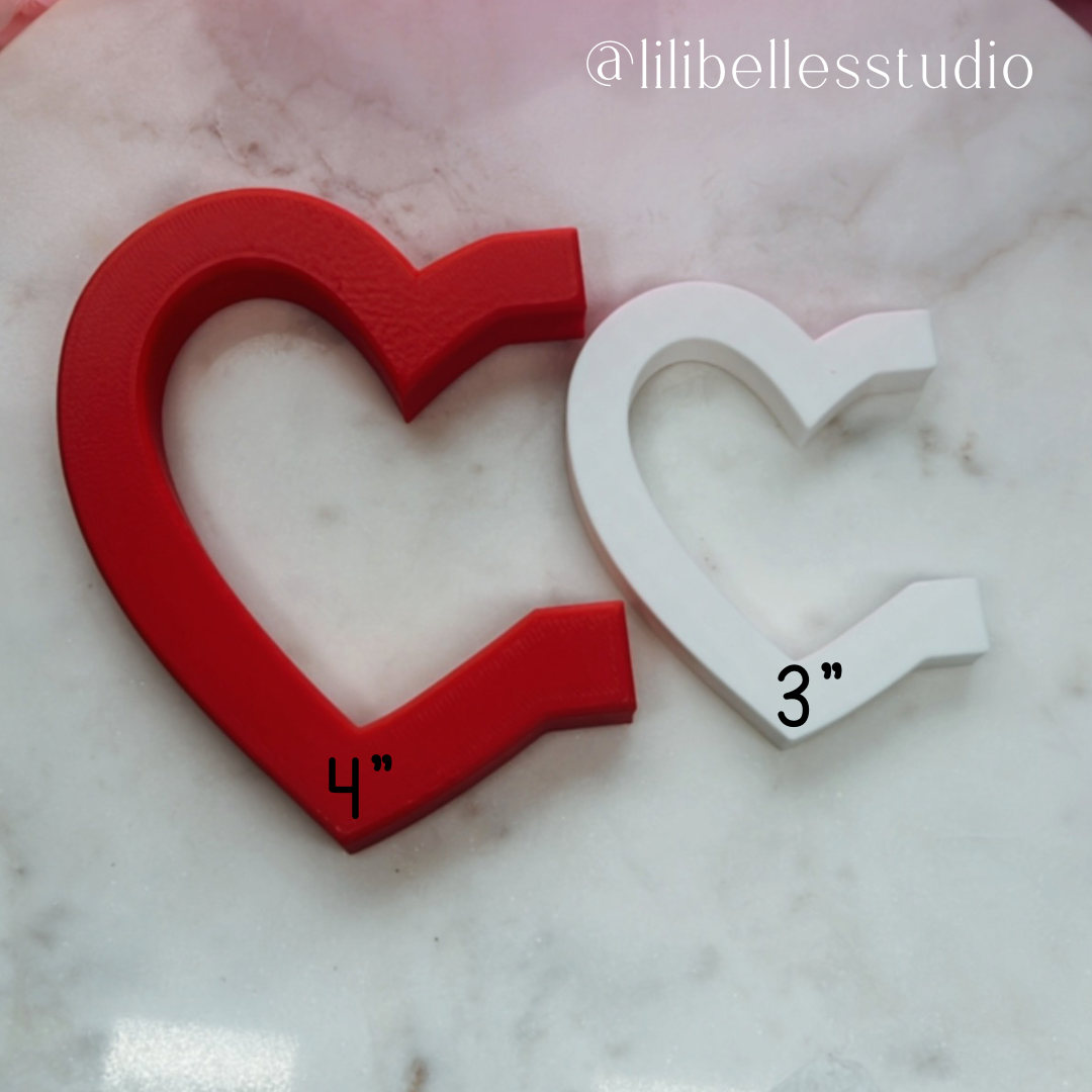 Heart tumbler handle MOLD