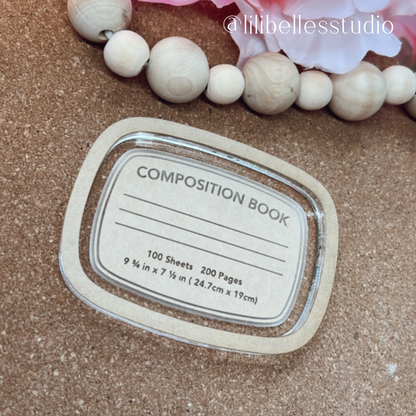 Composition book tray/flat MOLD