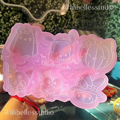 Spooky kitty & friends palette MOLD