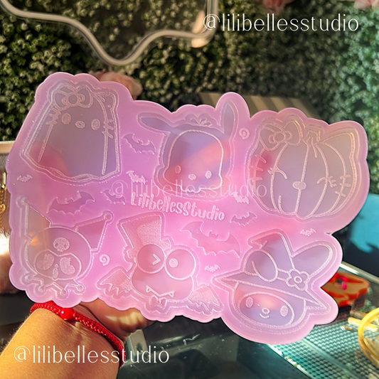 Spooky kitty & friends palette MOLD