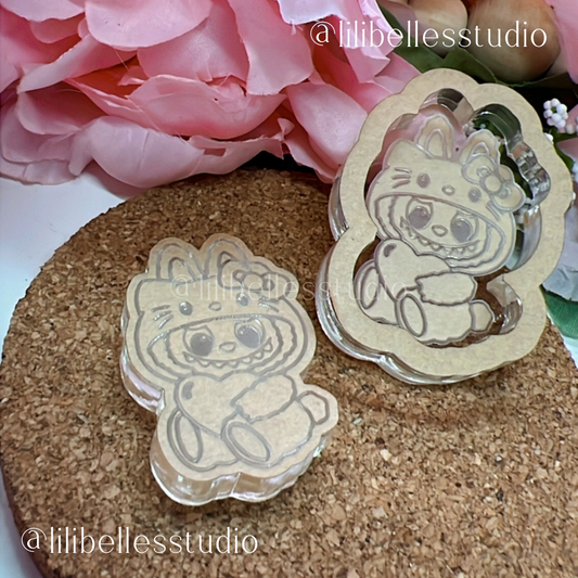 Kitty bubu shaker & flat MOLD