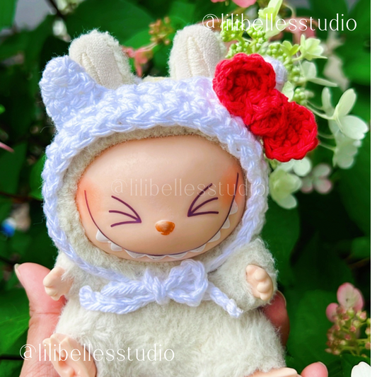 Bubu kitty crochet hat