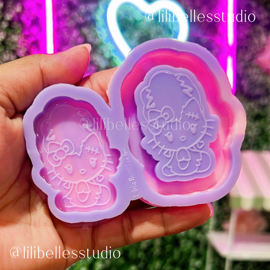 Franken-Kitty shaker+flat MOLD