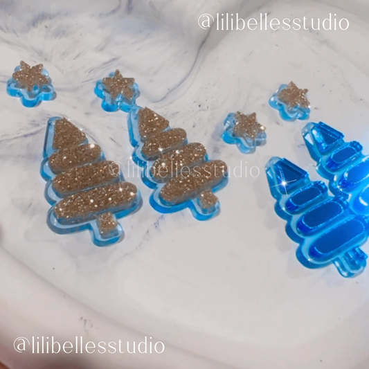 Xmas trees earrings MOLD