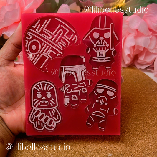 Gingerbread cookie characters MOLD