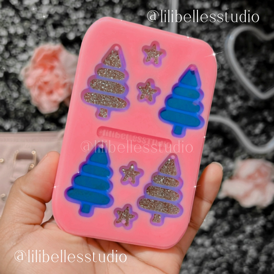 Xmas trees earrings MOLD