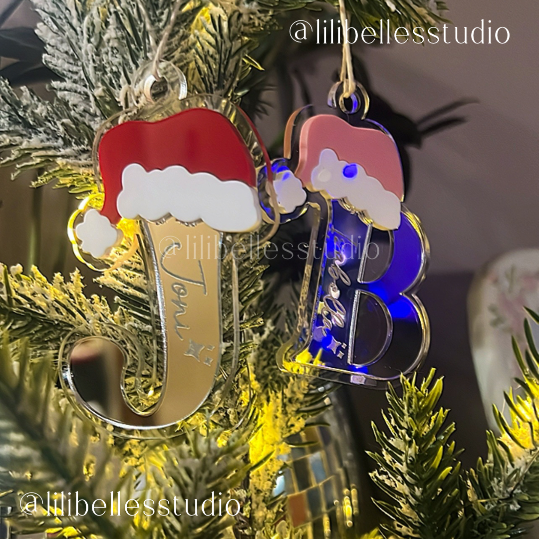 Personalized Acrylic Initial Ornament