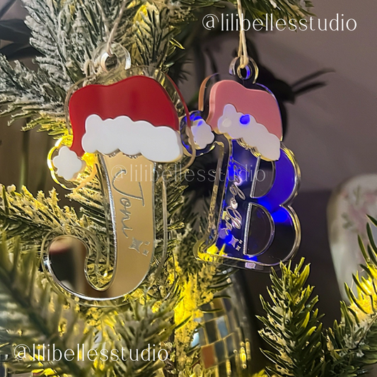 Personalized Acrylic Initial Ornament