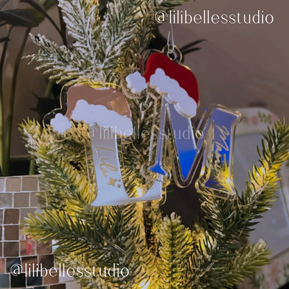 Personalized Acrylic Initial Ornament