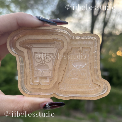Doodle bob shaker/flat MOLD C