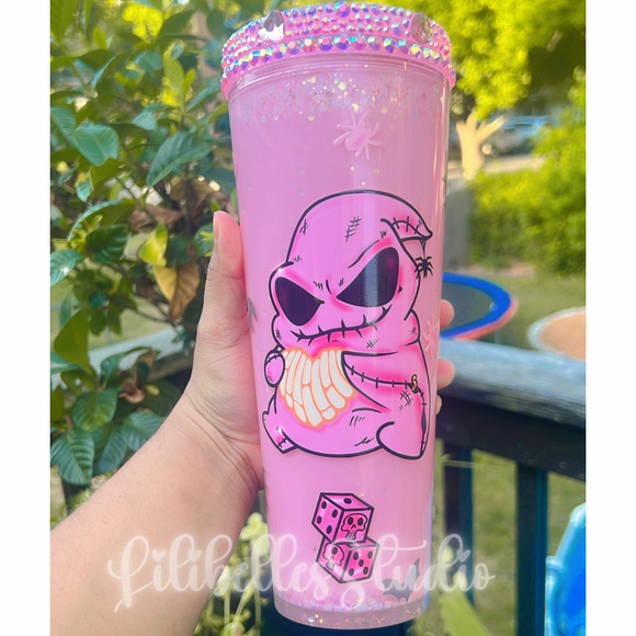 I Hate Everything Wednesday Inspired Snow Globe Tumbler 24 oz Resin Cr -  Resin Rockers