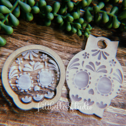 Lil’ sugar skull shaker/topper MOLD