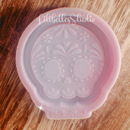 Lil’ sugar skull shaker/topper MOLD